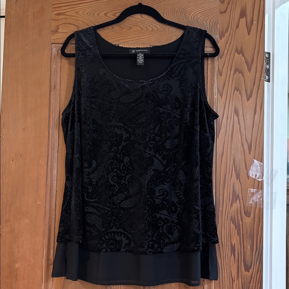 INC International Concepts Black Sleeveless Blouse Size 0